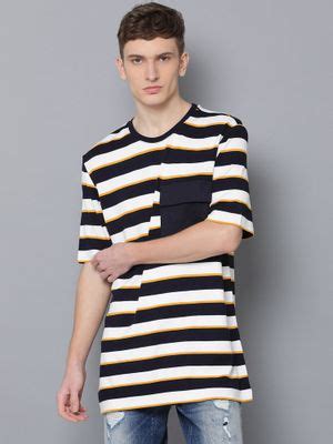Buy Antony Morato Striped T-Shirt With Contrast Pocket On Chest Online