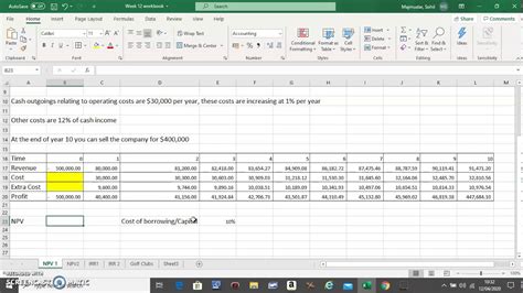 Net Present Value Formula in Excel Manually 的图像结果