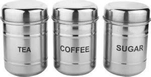 STOREeASY Steel Tea Coffee & Sugar Container - 700 ml Price in India ...