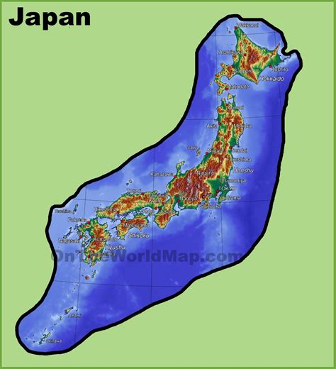 Japan Geography Map 的图像结果