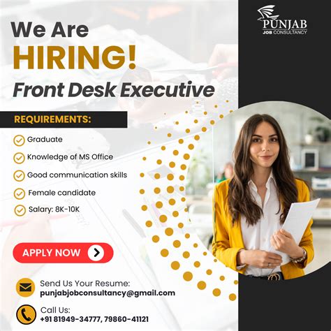 Front Desk Jobs Hiring at Edna Steele blog