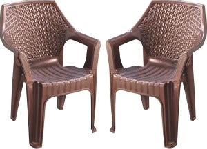 MAHARAJA Delta Plastic Chair Set of 2, Stackable Plastic Chair for Home ...