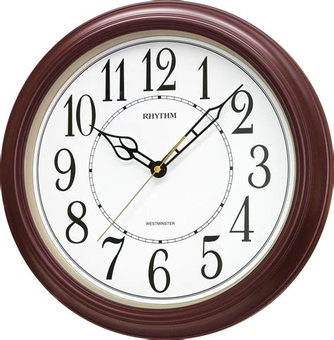 CMH726NR06 Westminister Chime Brown Clock – Rhythm Clocks
