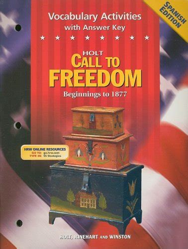 Amazon.in: Buy Holt Call to Freedom Vocabulary Activities with Answer ...