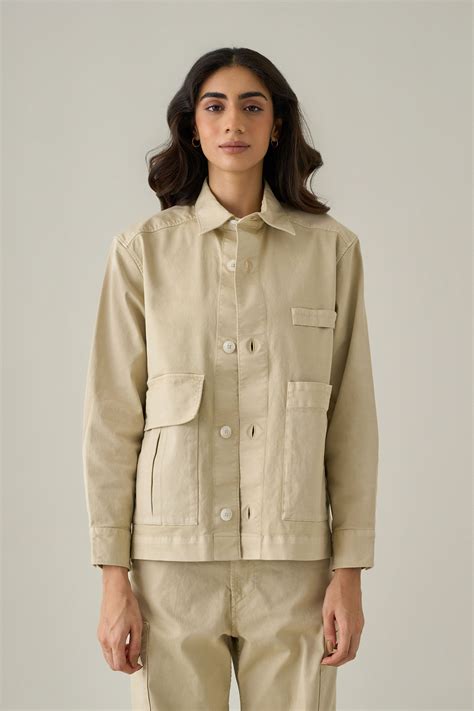 No Grey Area - Twill Utilitarian Shacket - Elahe