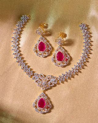 silsila-ruby-bloom-necklace – Dvaar