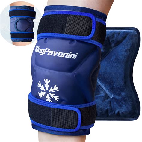 XXL Knee Ice Pack Wrap Around Entire Knee After Surgery, Reusable Gel ...
