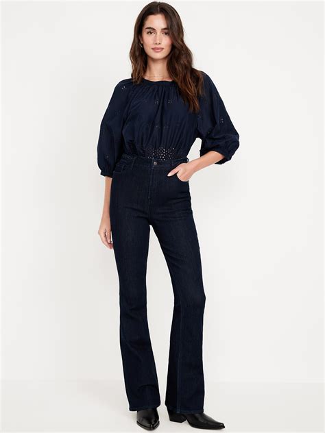 Women's High Waisted Flare Jeans | Old Navy
