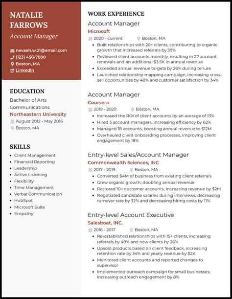 Manager Resume Examples 的图像结果