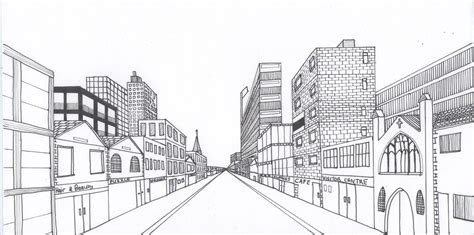 Image result for One Point Perspective Drawing Simple