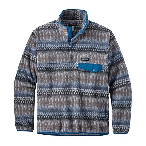 Patagonia | Men's Lightweight Synchilla® Snap-T® Fleece Pullover - Tide ...