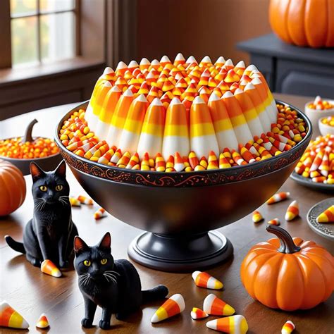 Candy Corn Festive Table Display - Stable Diffusion AI Image | Diffus