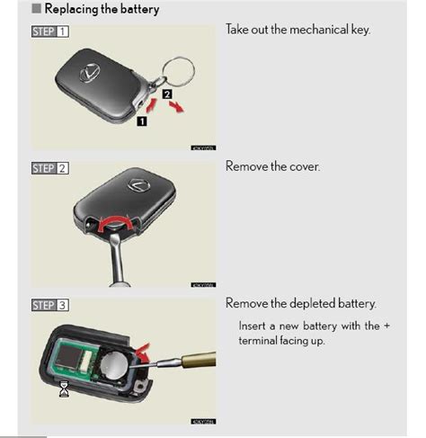 Image result for Lexus Key Fob Battery Replacement