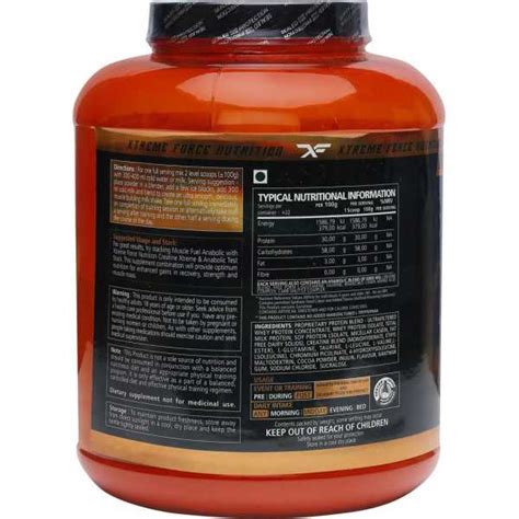 XFN Muscle Fuel Anabolic Protein Blend (2.27Kg, Chocolate) Price in ...