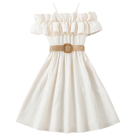 Teen Girl Dresses Off Shoulder Casual Summer Princess Dresses A Line ...