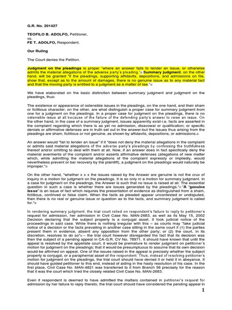 Summary judgment Examples 的图像结果