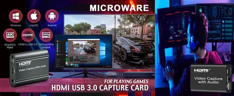 ORIVISION 4K Capture Card, HDMI to USB 3.0 Video Capture Card with ...