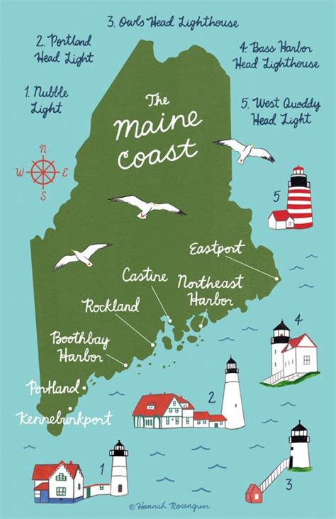 Free Printable Maine Coastline Map - Explore Maine! - Printables for ...