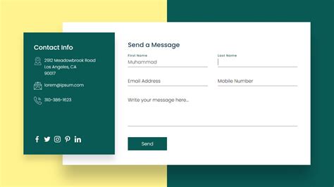 HTML5 Contact Form Design 的图像结果