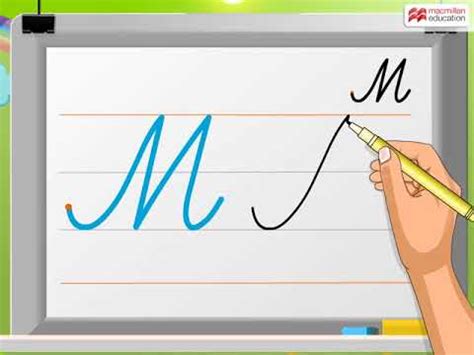 Cursive Writing | Capital Letter 'M' | Macmillan Education India - YouTube