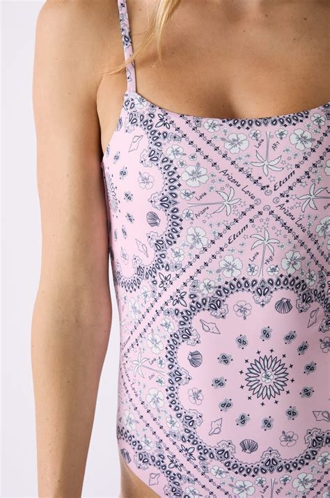 Printed One-Piece Swimsuit - ARIZONALOVE - IMP FOND ROSE - ETAM