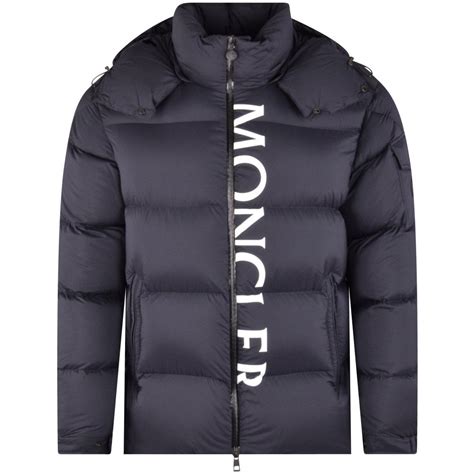 Black Moncler ‘Hermine’ down coat | SHINY NYLON
