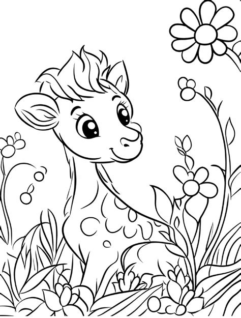 Elephant Cute Adorable Animal Coloring Pages - Free PDF Printable