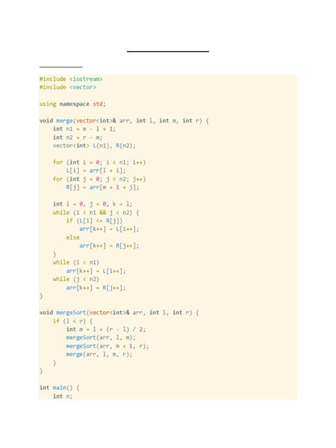 Image result for Merge Sort Algorithm in Daa
