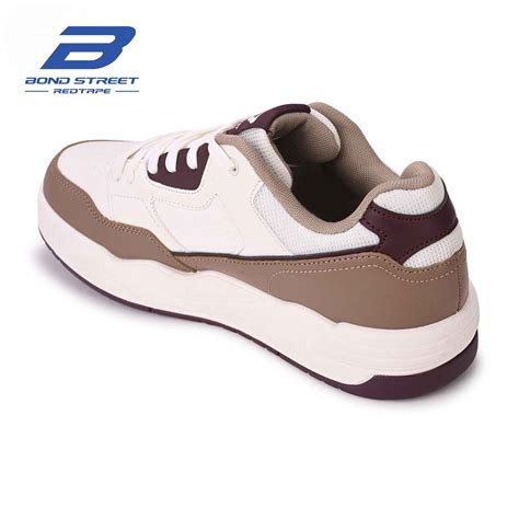 Buy Casual Sneakers - Stylish White & Brown Casual Footwear – Bond Street