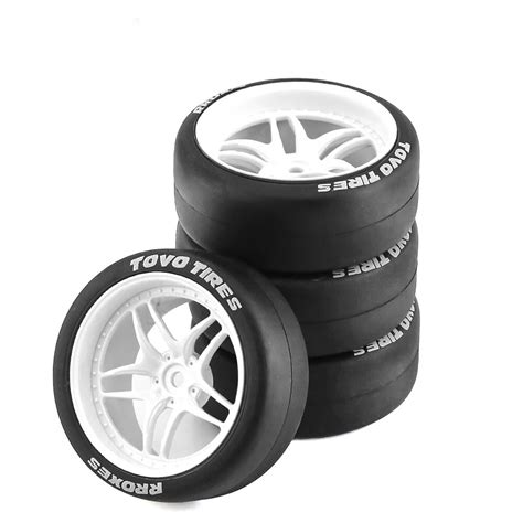 RC Rally Drift Tires On Road Racing Car Wheels Tyre for 1:10 Tamiya ...