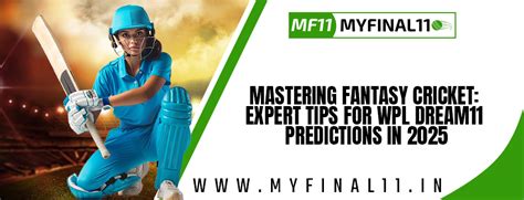 Mastering Fantasy Cricket: Expert Tips for WPL Dream11 Predictions in ...