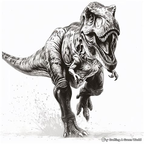 Jurassic World Coloring Pages T Rex