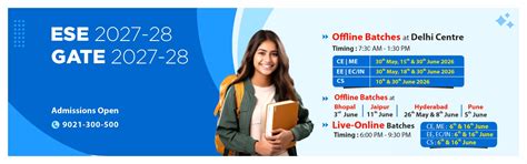 MADE EASY Classroom Courses for ESE, GATE, SSC JE, and PSUs Exams