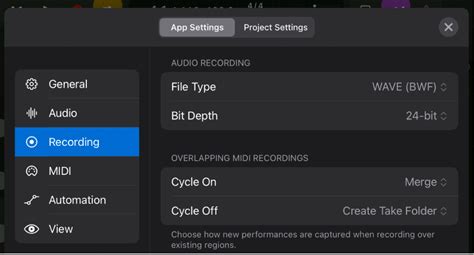 Recording settings in Logic Pro for iPad - Apple Support (IN)