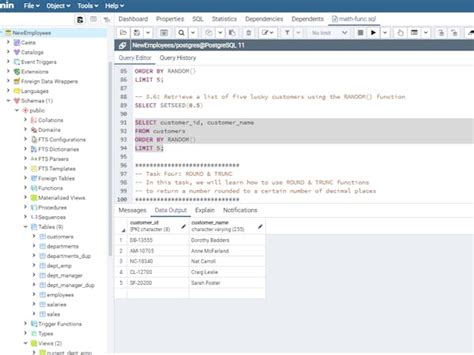 SQL Math Functions 的图像结果