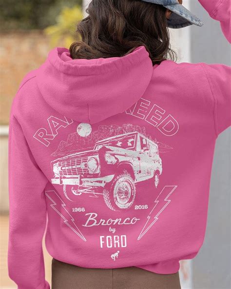 Ford Bronco Hoodie, Country Girl® Bronco Rare Breed Hooded Sweatshirt, Ford Motor Company ...