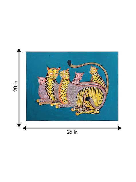 Famous Painting Of Tiger In Kalighat Artwork Online