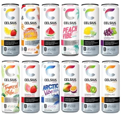Celsius Sparkling Energy Drink No Sugar Or Preservatives 12 Fl ...