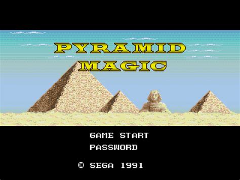 Image result for Pyramid Magic Mega Drive Cover