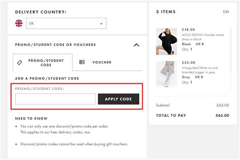 Image result for How to Add Discount Code On ASOS