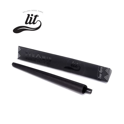 LIT Pyramid Black Pre-Rolled Cone – HighJack