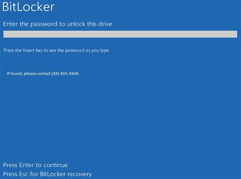 Image result for BitLocker Boot Screen