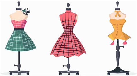 A dress with a plaid skirt on it | Premium AI-generated vector