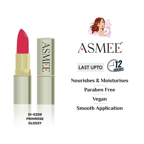 Asmee Glossy Lipstick - Primrose | Sugatra