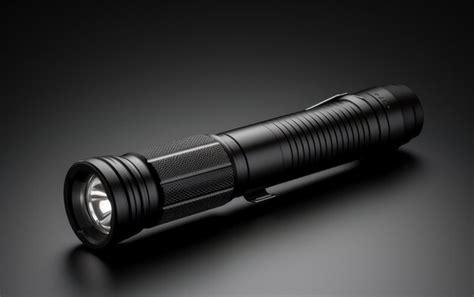 Splendid looking real photo of flashlight isolated on white background ...