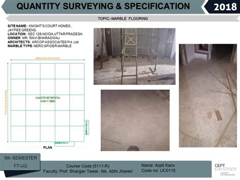 MARBLE FLOORING FOR SINGLE ROOM | CEPT - Portfolio