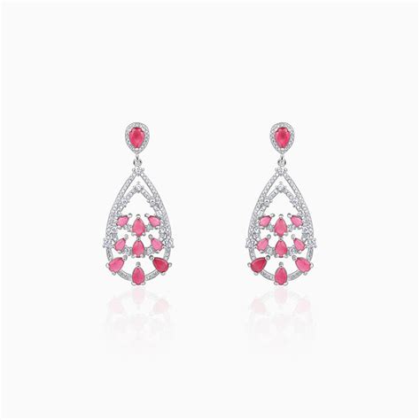 Silver Graceful Drop Earrings – GIVA Jewellery