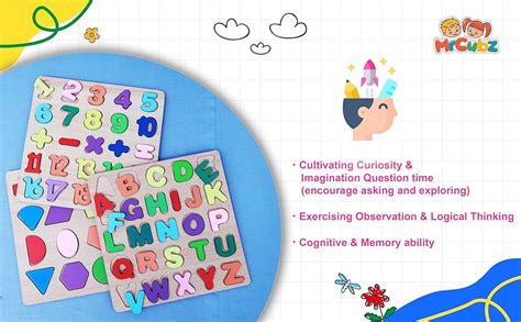 MrCubz Wooden Learning Educational Board for Kids | ABCD Puzzle Set for ...
