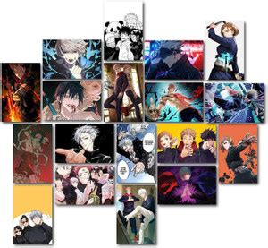 Jujutsu Kaisen Manga Wall Collage Kit – 18-Pack Anime Posters, 300 GSM ...