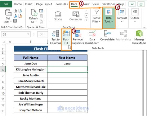Excel Flash Fill Not Working 的图像结果